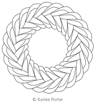 Digitized Longarm Quilting Design Karlee's Wreath 89 was designed by Karlee Porter.