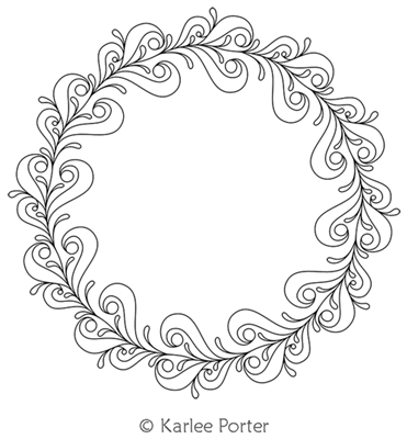Digitized Longarm Quilting Design Karlee's Wreath 9 was designed by Karlee Porter.