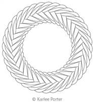 Digitized Longarm Quilting Design Karlee's Wreath 90 was designed by Karlee Porter.