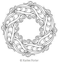 Digitized Longarm Quilting Design Karlee's Wreath 91 was designed by Karlee Porter.