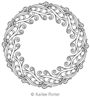 Digitized Longarm Quilting Design Karlee's Wreath 92 was designed by Karlee Porter.