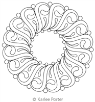 Digitized Longarm Quilting Design Karlee's Wreath 95 was designed by Karlee Porter.