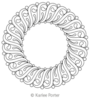Digitized Longarm Quilting Design Karlee's Wreath 96 was designed by Karlee Porter.