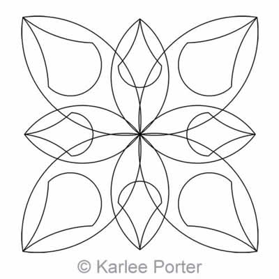 Digital Quilting Design Karlee's Block 1 by Karlee Porter.