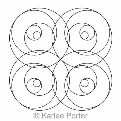 Digital Quilting Design Karlee's Block 5 by Karlee Porter.