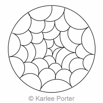 Digital Quilting Design Karlee's Circle 1 by Karlee Porter.