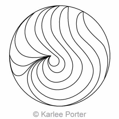 Digital Quilting Design Karlee's Circle 14 by Karlee Porter.