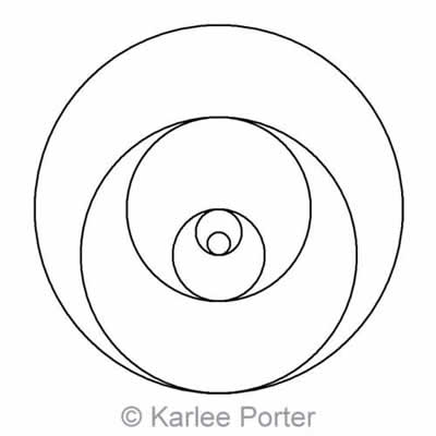 Digital Quilting Design Karlee's Circle 15 by Karlee Porter.