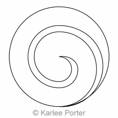 Digital Quilting Design Karlee's Circle 17 by Karlee Porter.
