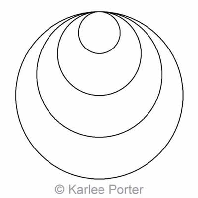 Digital Quilting Design Karlee's Circle 6 by Karlee Porter.