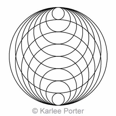 Digital Quilting Design Karlee's Circle 7 by Karlee Porter.