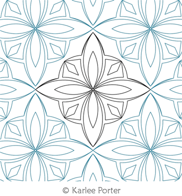 Digitized Longarm Quilting Design Kayla was designed by Karlee Porter.