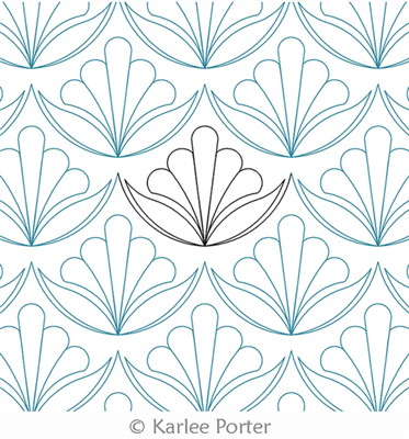 Digitized Longarm Quilting Design Lily Pads was designed by Karlee Porter.