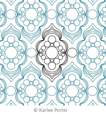 Digital Quilting Design Maharaja 2 by Karlee Porter.