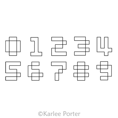 Digitized Longarm Quilting Design Matrix Numbers was designed by Karlee Porter.