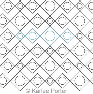 Digital Quilting Design Pizza Box by Karlee Porter.