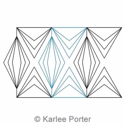 Digital Quilting Design Prisms and Pyramids by Karlee Porter.
