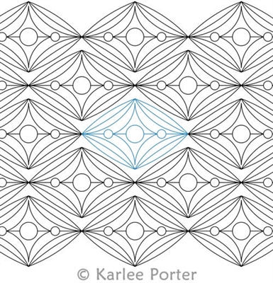Digital Quilting Design Protected Pearls by Karlee Porter.