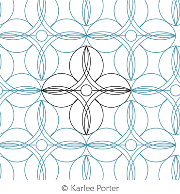 Digital Quilting Design Retro Tile 3 by Karlee Porter.