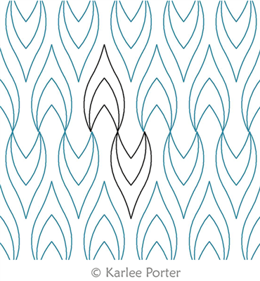 Digital Quilting Design Ripple by Karlee Porter.