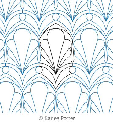 Digitized Longarm Quilting Design Speak Easy was designed by Karlee Porter.