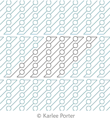 Digital Quilting Design Sphere Stripes by Karlee Porter.