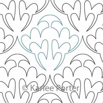 Digital Quilting Design Splash by Karlee Porter.