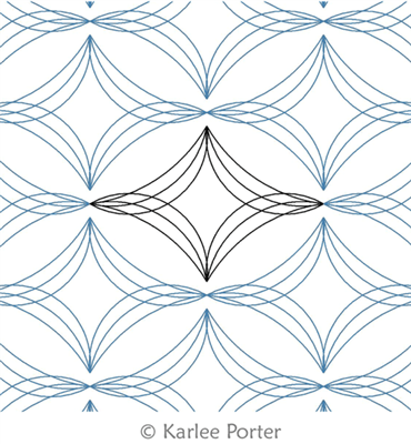 Digital Quilting Design Square Cut by Karlee Porter.