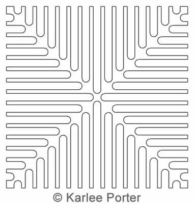 Digital Quilting Design Square Filler 41 by Karlee Porter.