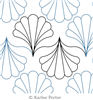 Digital Quilting Design String of Shells by Karlee Porter.