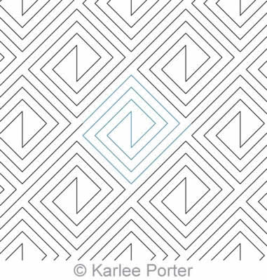 Digital Quilting Design Stud Light by Karlee Porter.