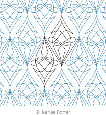Digital Quilting Design Swashi Triangle by Karlee Porter.
