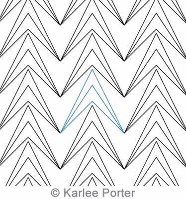 Digital Quilting Design Trekkie Single by Karlee Porter.