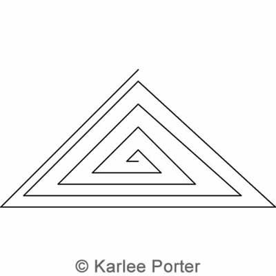 Digital Quilting Design Triangle 2 by Karlee Porter.