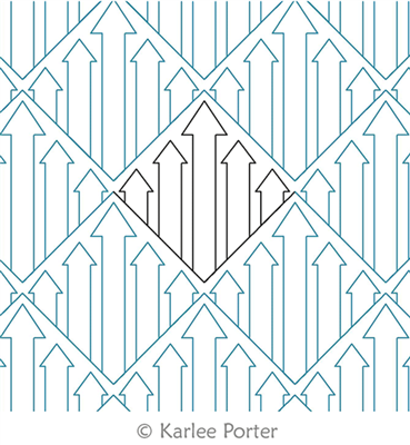 Digital Quilting Design Upwards by Karlee Porter.