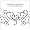 Digital Quilting Design Border Fern Scroll by Lynne Blackman.