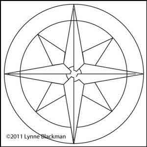 Digital Quilting Design Compass by Lynne Blackman.