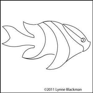 Digital Quilting Design Fish 1 by Lynne Blackman.