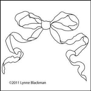 Digital Quilting Design Lynne's Bow by Lynne Blackman.