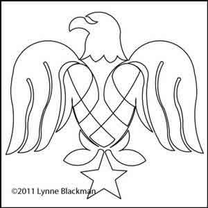 Digital Quilting Design Lynne's Eagle by Lynne Blackman.