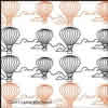Digital Quilting Design Hot Air Balloon by Lynne Blackman.