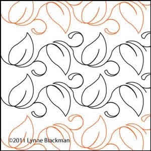 Digital Quilting Design Lynne's Leaf 1 by Lynne Blackman.