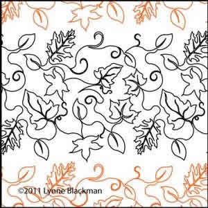 Digital Quilting Design Lynne's Leaf Meander by Lynne Blackman.