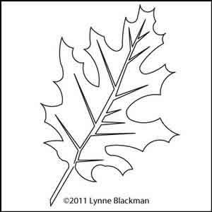 Digital Quilting Design Lynne's Oak Leaf by Lynne Blackman.