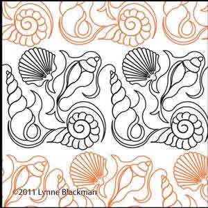 Digital Quilting Design Lynne's Seashells by Lynne Blackman.