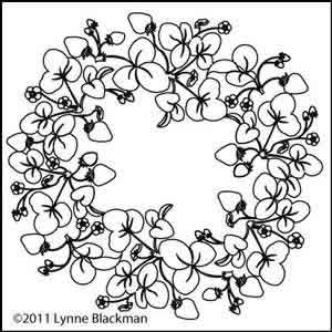 Digital Quilting Design Lynne's Strawberry Wreath by Lynne Blackman.