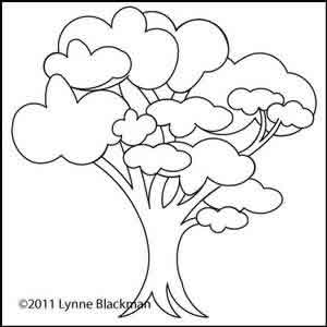 Digital Quilting Design Lynne's Tree by Lynne Blackman.