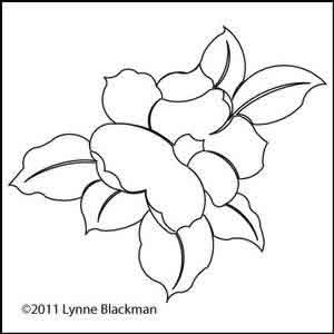 Digital Quilting Design Magnolia 1 by Lynne Blackman.