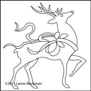 Digital Quilting Design Prancer by Lynne Blackman.