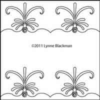 Digital Quilting Design Splash Panto by Lynne Blackman.